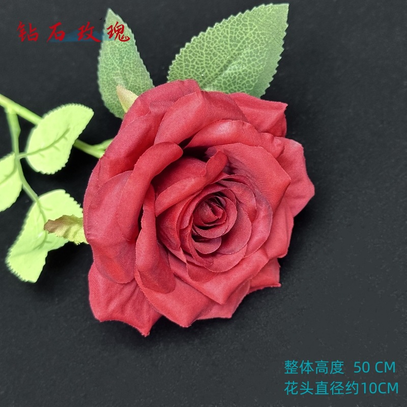 Rosa artificial sola sensación de múltiples cabezas rosa boda flor artificial sala de estar decoración tiro flor artificial flor de seda al por mayor