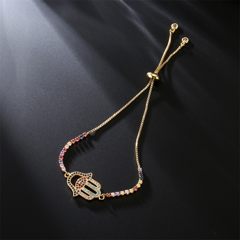 Fashion Eye Copper Bracelets Plating Zircon Copper Bracelets