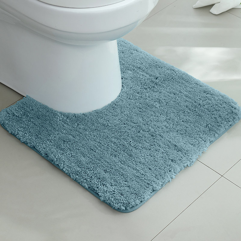 Alfombrilla antideslizante en la puerta del baño flocado Alfombra absorbente gruesa Alfombra de entrada del inodoro Alfombrilla de la puerta Alfombra de la cama del dormitorio
