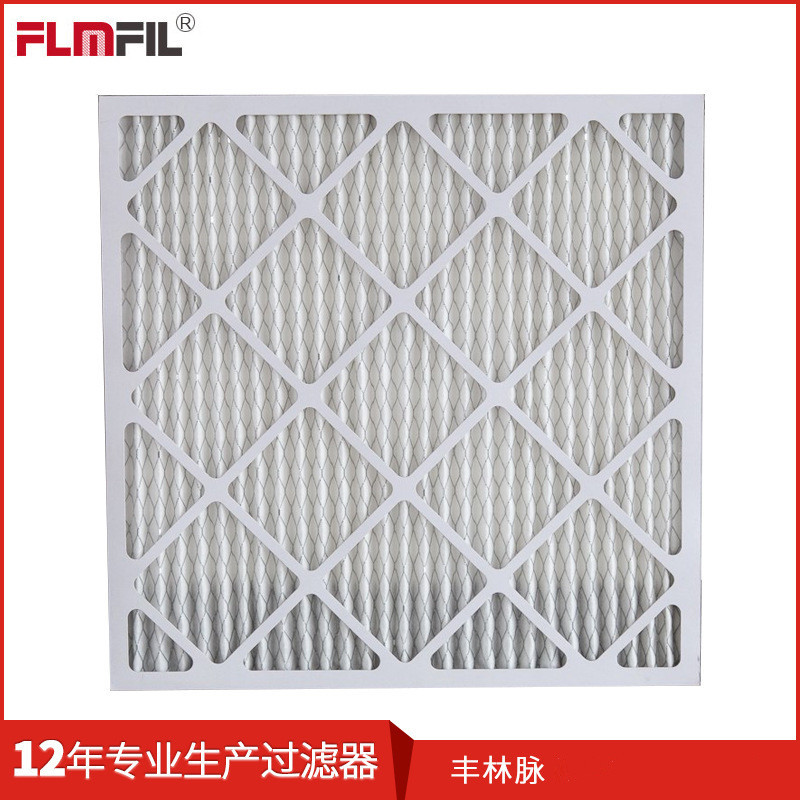 厂家现货促销新风用G4初效纸框空气过滤器 折叠空气过滤网