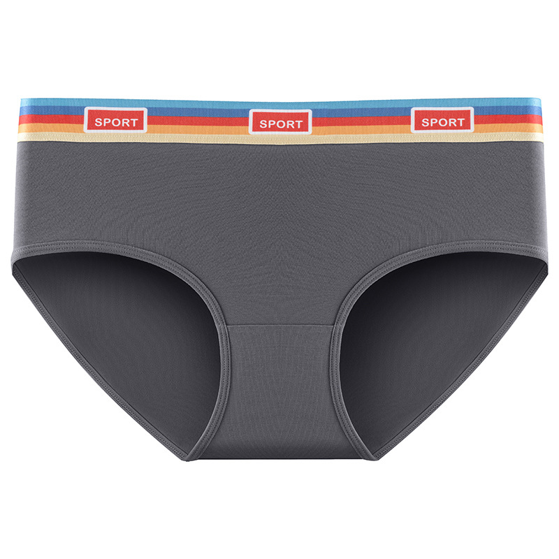 60 bragas modales para mujer, calzoncillos antibacterianos para niñas de cintura media, nuevo estilo deportivo, refrescante y sin costuras