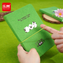 乐带新品拥抱自森毛毡精装本好看的本子记事本手账本B6彩色本子