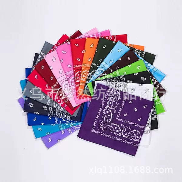 Outdoor sports cycling bandana square scarf cross-border Amazon paisley headscarf cashew flower face mask versatile headwear