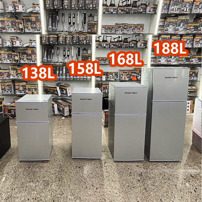 Foreign Trade Cross-Border 188L Refrigerator Large Capacity Household Double-Door Energy-Saving Refrigerator European Standard Factory