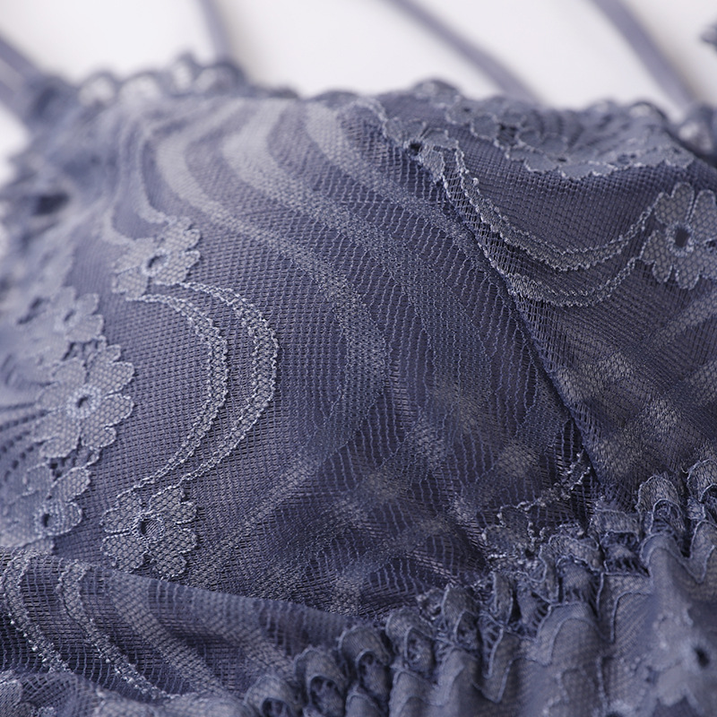 2022 verano inalámbrico más tamaño correa de encaje Chaleco de fondo con almohadilla en el pecho belleza espalda media-longitud ropa interior al por mayor