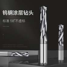 硬质合金钨钢钻头大全高硬度涂层麻花加长进口不锈钢打孔直柄钻咀