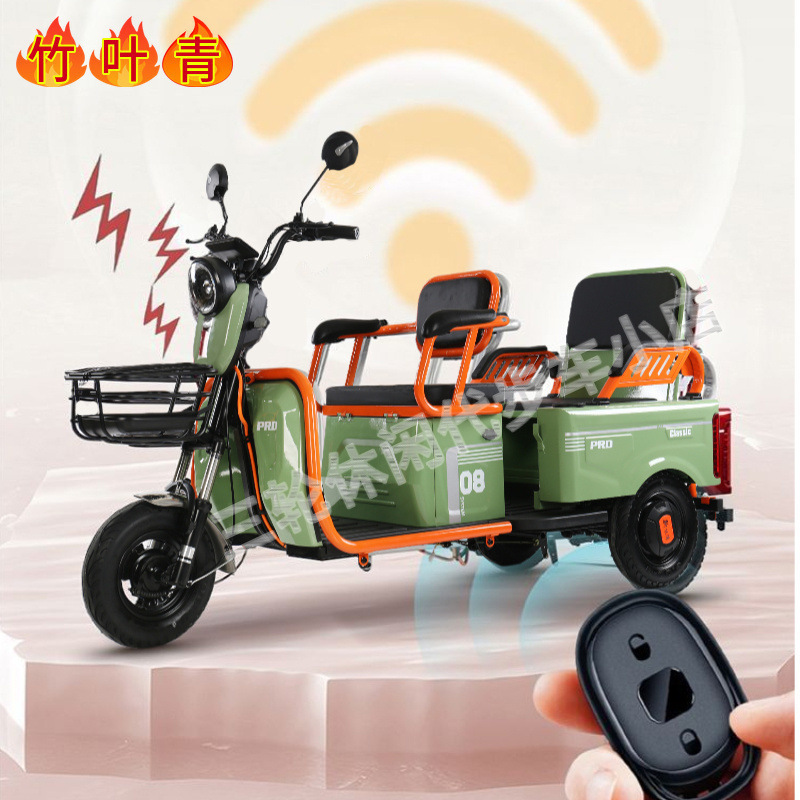 电动三轮车客货家用老年人电车代步车接送老人孩子小型两用电动车|undefined