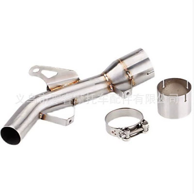 Suitable for Kawasaki Z900 Modification Mid-Section Return Pressure Drum Connection Pipe, Z900 Specific for 17-21 Models (Motorcycle exhaust pipe)