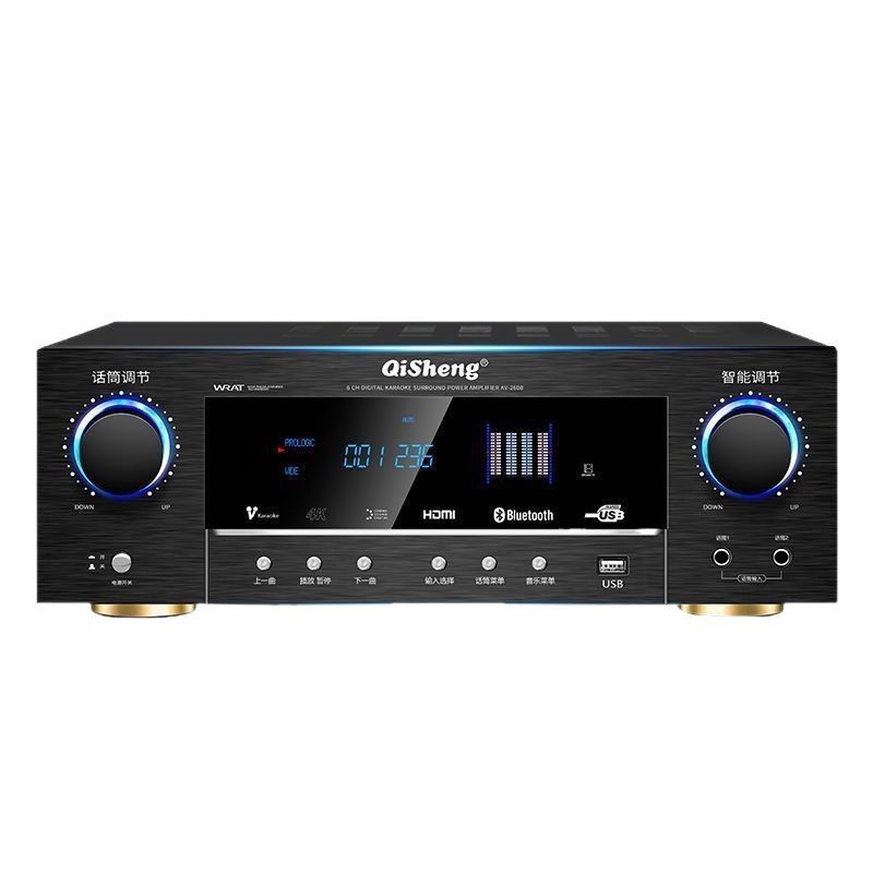 Sonido extraño de alta potencia 5.1 amplificador de potencia Bluetooth HDMI doméstico cine en casa profesional amplificador de graves HIFI