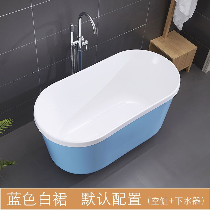 Acrílico doméstico adulto pequeño tipo de casa sin instalación de doble capa de aislamiento térmico de color independiente spa bañera roja bañera