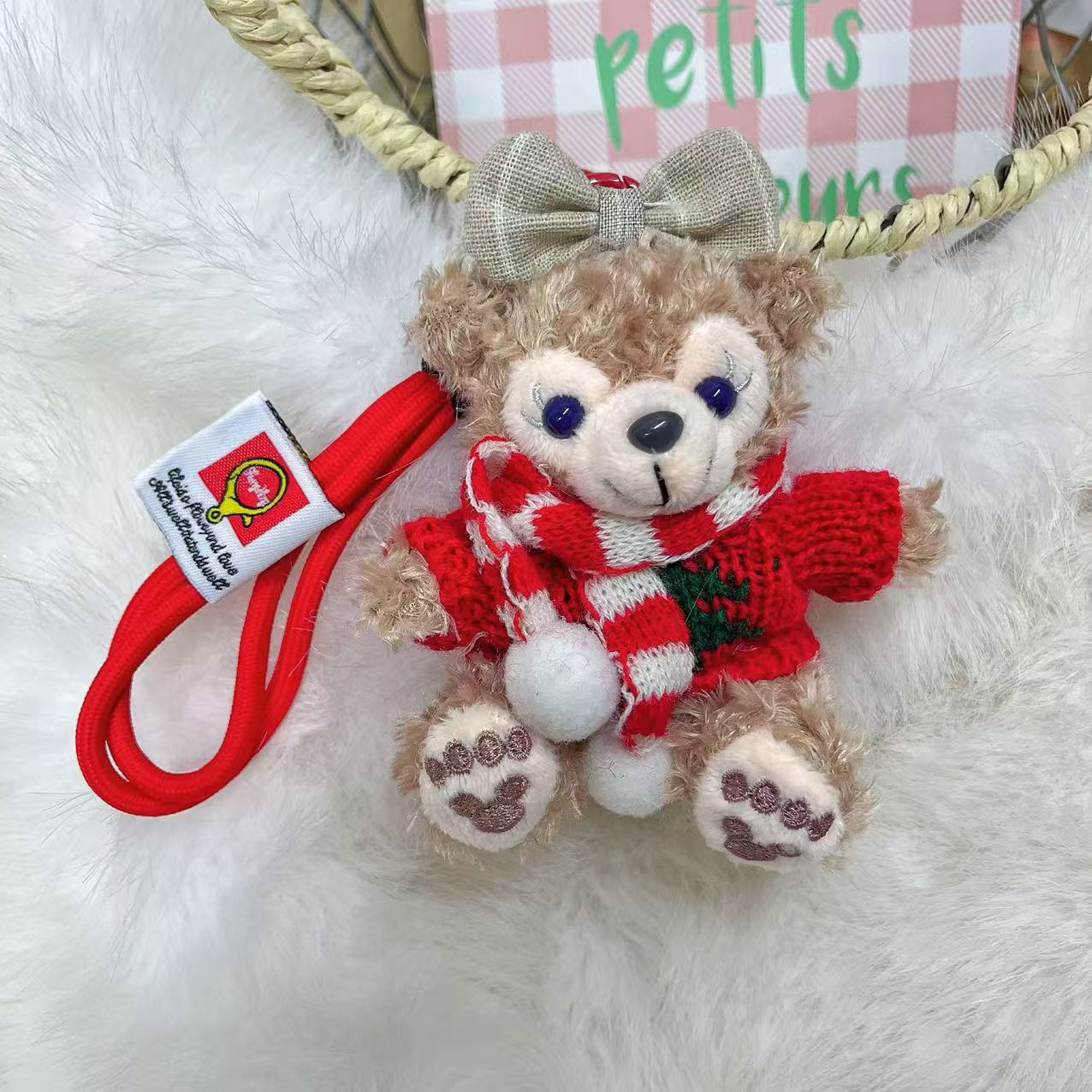 Shirley colgante felpa lindo Duffy oso llavero dibujos animados oso colgante bolso colgante Shirley muñeca