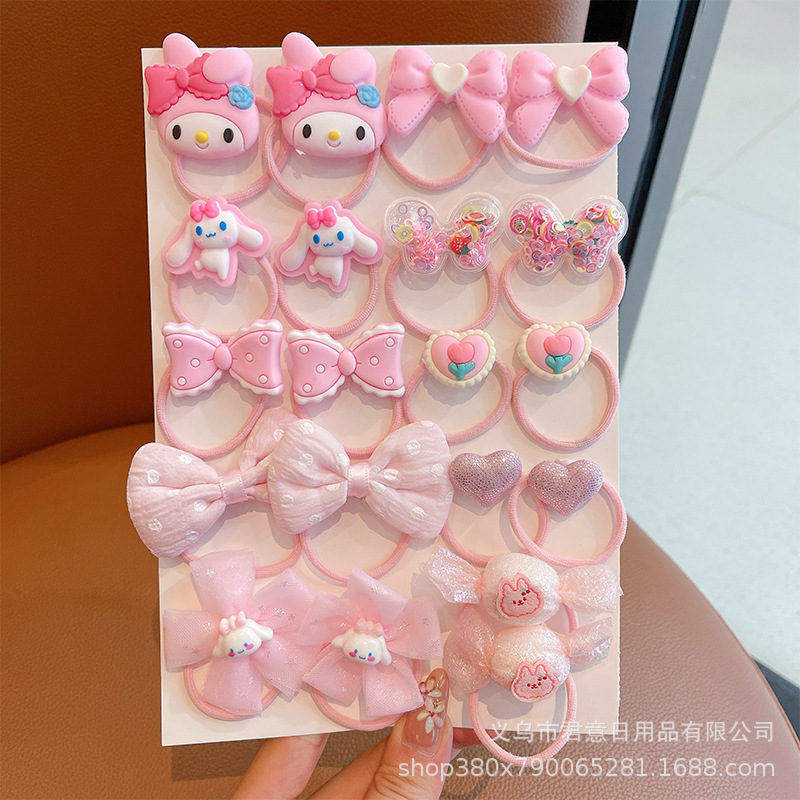 Coleteros para Niñas Kuromi, Suaves con el Cabello, Buena Elasticidad, Bandas Elásticas, Coleteros para Bebés, Bandas para el Cabello para Niñas Pequeñas.