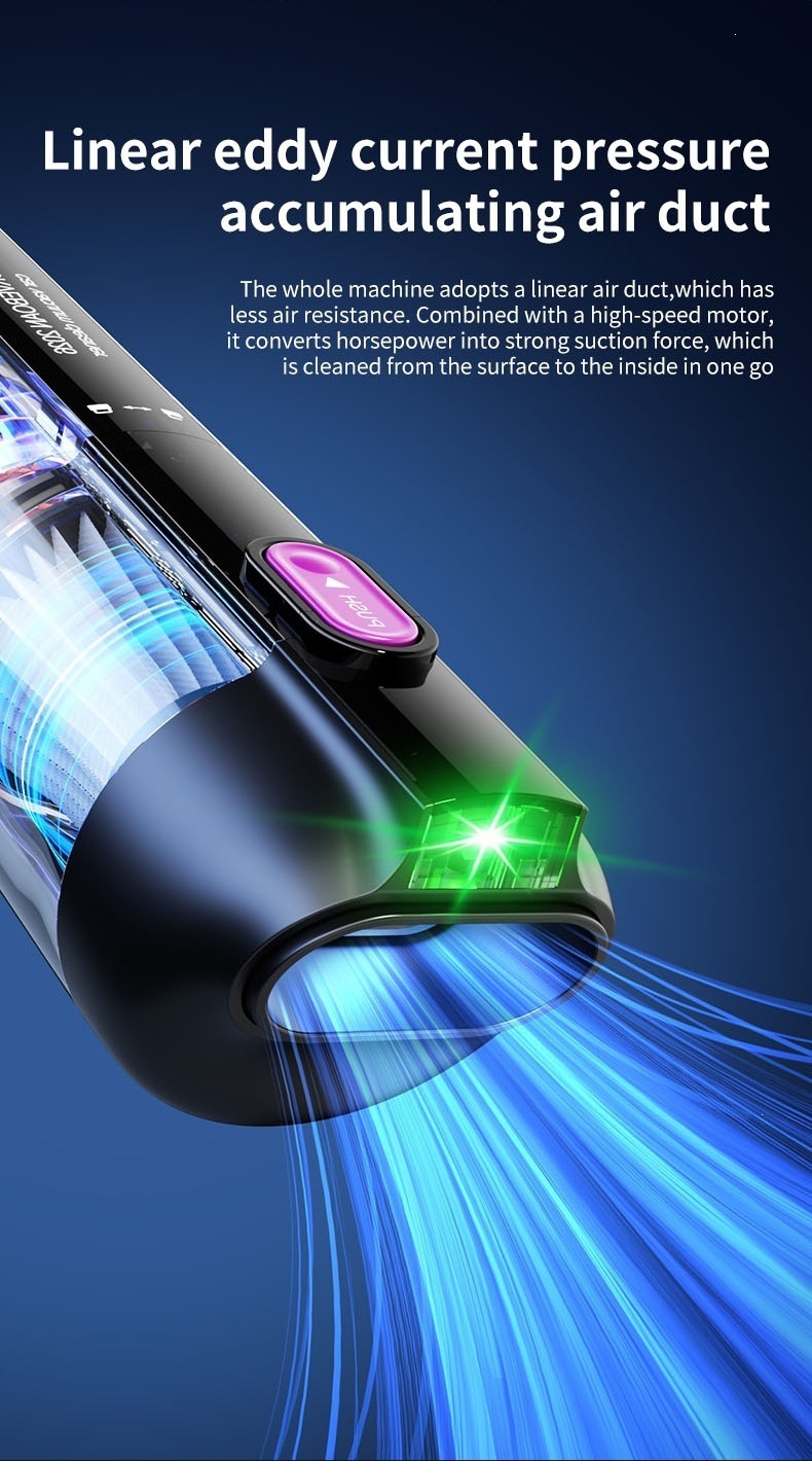 New car vacuum cleaner, multifunctional, powerful, wireless, with extra-large suction power, handheld, small size, and high power for home use