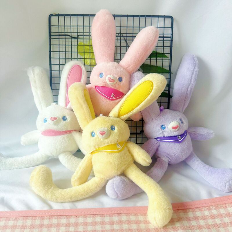 Trendy Pull-Ear Rabbit Plush Toy Tiktok Popular Long-Eared Rabbit Bag Decoration Cute Trendy Pull-Ear Rabbit Plush Toy Tiktok Popular Long-Eared Rabbit Bag Decoration Cute