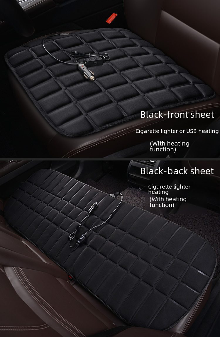 Cross-border square heating small square cushion car seat cushion single seat wholesale winter seat cushion interior accessories jewelry heating pad