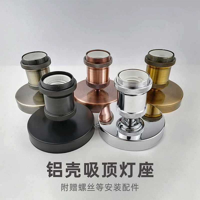 E27 Ретро держатель лампы Потолочный держатель промышленный E27 винтовой пластиковый держатель лампы накладной цоколь аксессуары для ламп