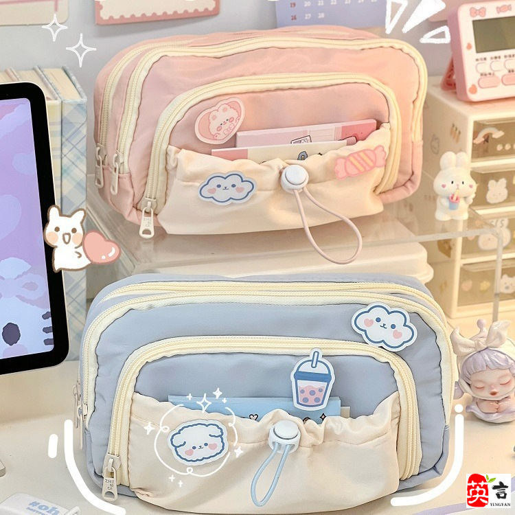 Capacious pencil case for students