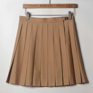 纯色jk裙多色jk制服jk百褶裙女夏季基础款绀色a字短裙子茶色高腰
