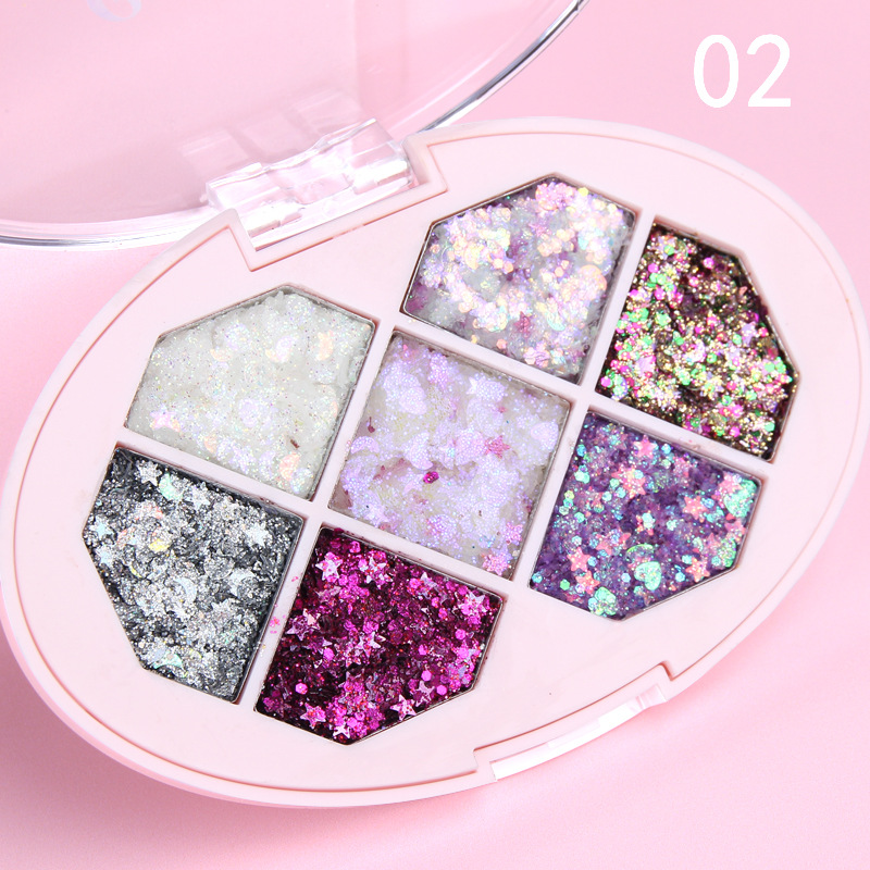 Vacation Camouflage Plastic Eye Shadow display picture 2