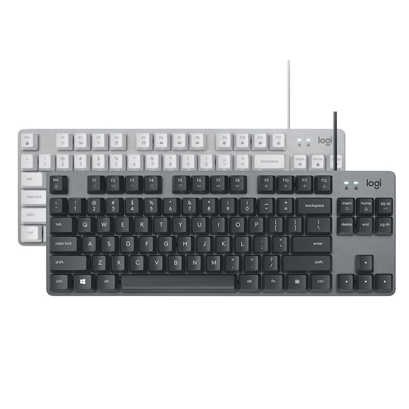 Suitable for Logitech K835 Gaming, Office, and Pubg Mechanical Tkl Keyboard with Red and Blue Switches, Backlit, Wired, 84 Keys
