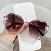 Fashionable sunglasses, sun protection cream, glasses, suitable for import, new collection, fitted, internet celebrity, UF-protection, Korean style