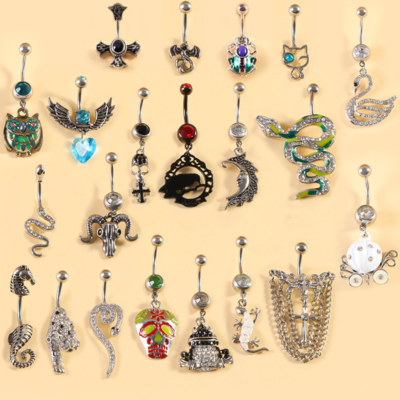 Cross-Border Animal Series European And American Festival Party Navel Ring_voghion.com