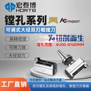 RBH系列BT-BST刀柄搭配φ200以上RBH可调式大径双刃粗镗刀