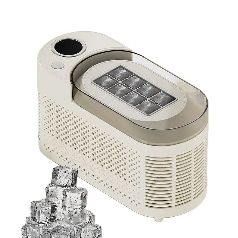 Desktop small ice machine mini portable home dormitory office camping car cube ice automatic ice making box
