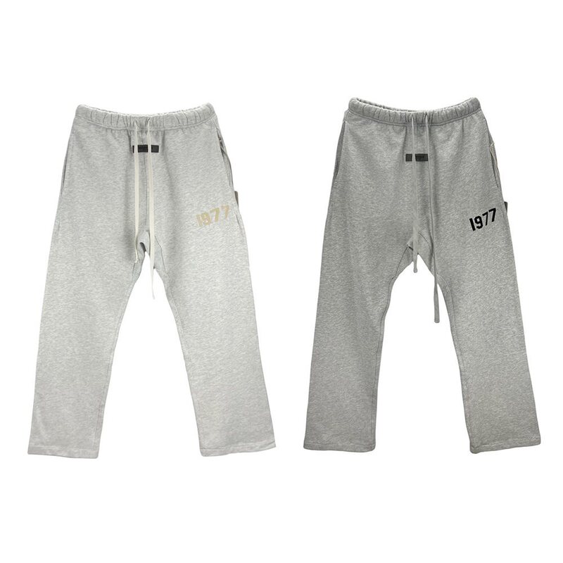 Fear of God Essentials 1977 Flocked Print High Street Loose-Fit Sweatpants for Men and Women