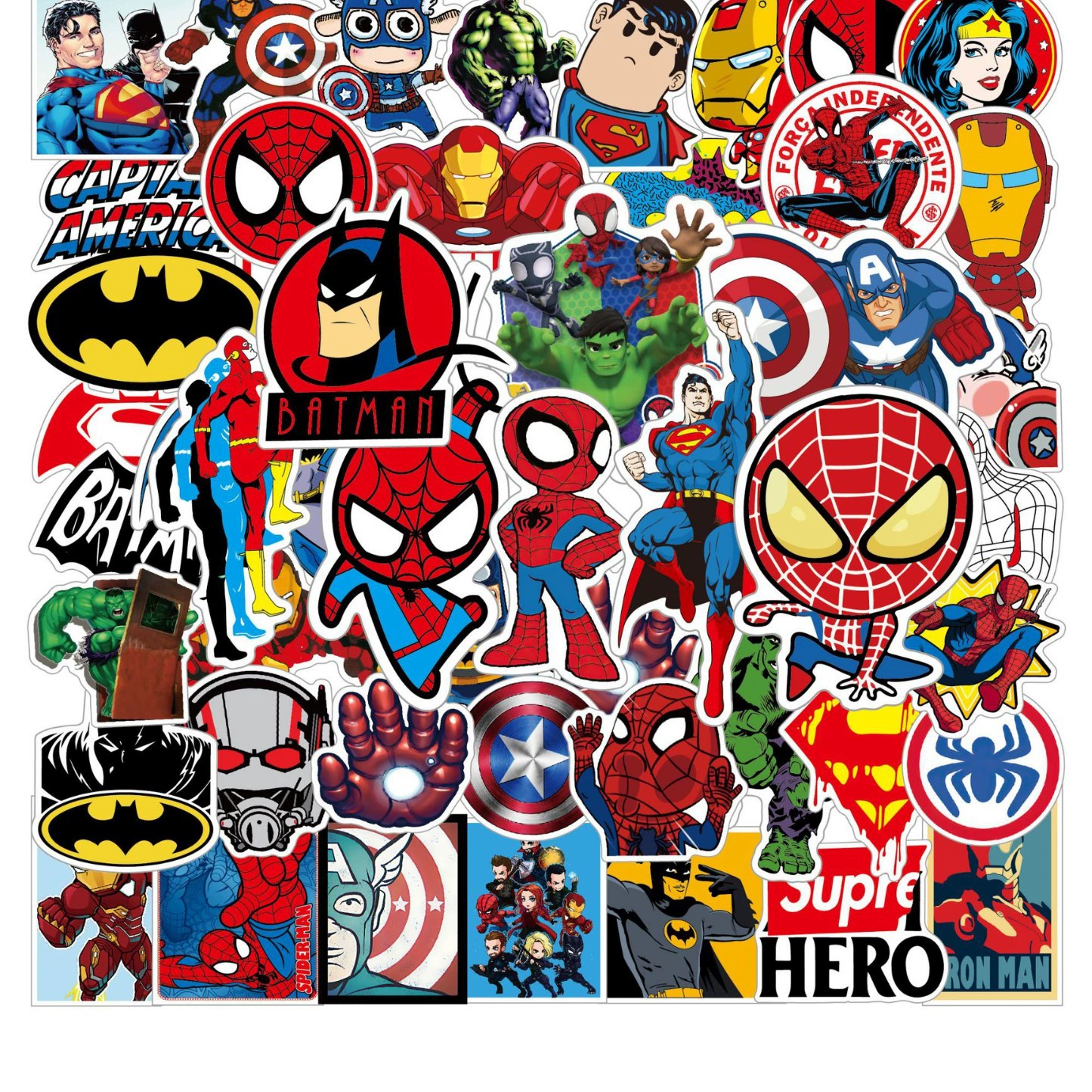 DC, (оптом), герои, наклейка мультяшная, гитара, ноутбук, Marvel, граффити