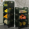 kitchen Vegetables Shelf multi-function Floor type Storage baskets Removable multi-storey household Shelf