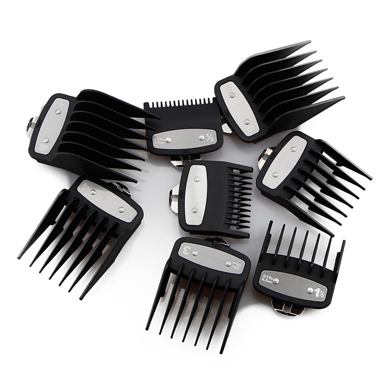 Corte de pelo eléctrico Clipper Universal Límite de Peine cabeza de aceite gradiente de corte de pelo regla de posicionamiento Clipper pinza conjunto transfronterizo