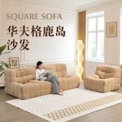 国境を越えたネット赤怠け者ワッフルソファシンプルなリビングバルコニーレジャー鹿島ソファシングル二人セットソファ