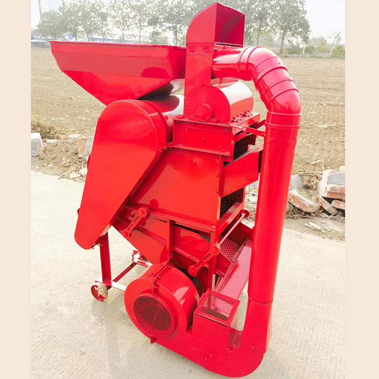 二次抽风花生剥壳机柴电两用花生脱粒机厂家供应中型花生脱粒机