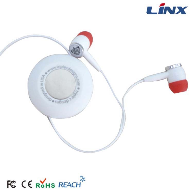 跨境电商 厂家批发 可伸缩易收纳入耳式游戏音乐耳机 LX-R09