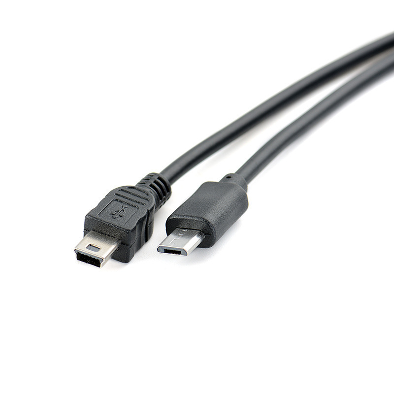 Applicable to Canon SLR camera mini5p data line to Micro Android mobile phone copy line OTG line male to male
