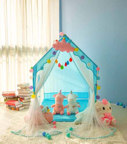 Bestselling Children's Little House Tent Game House Reinforced Metal Frame Indoor Boy Girl Princess Toy Castle