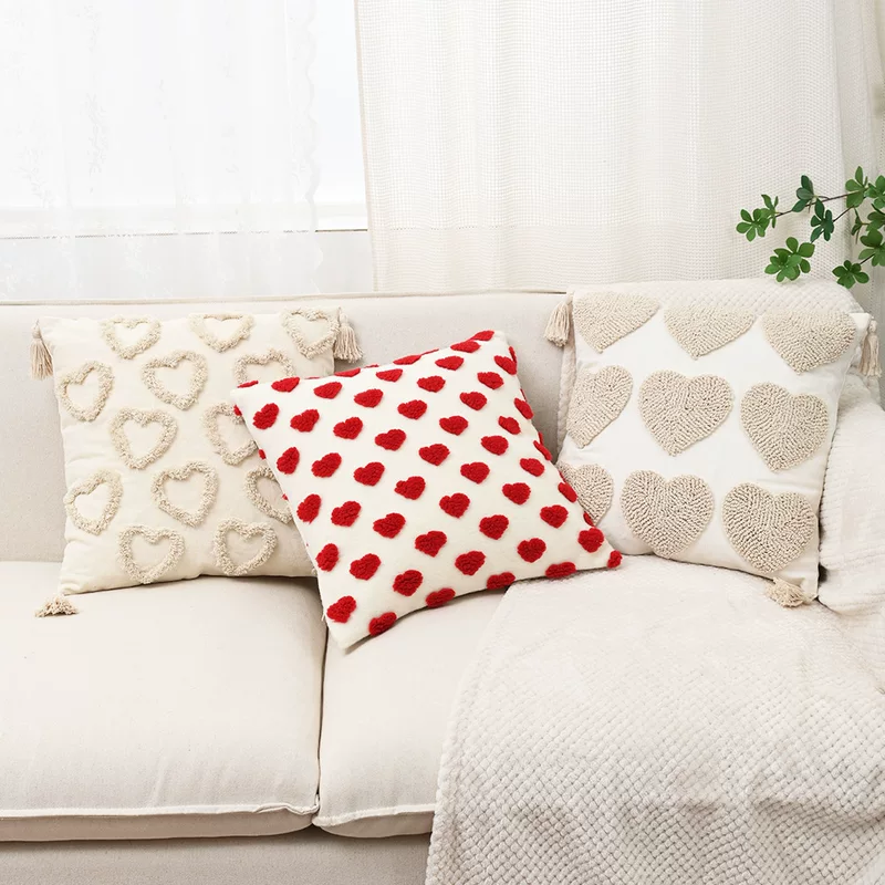 Pillow, pillowcase, cream soft sofa for bed