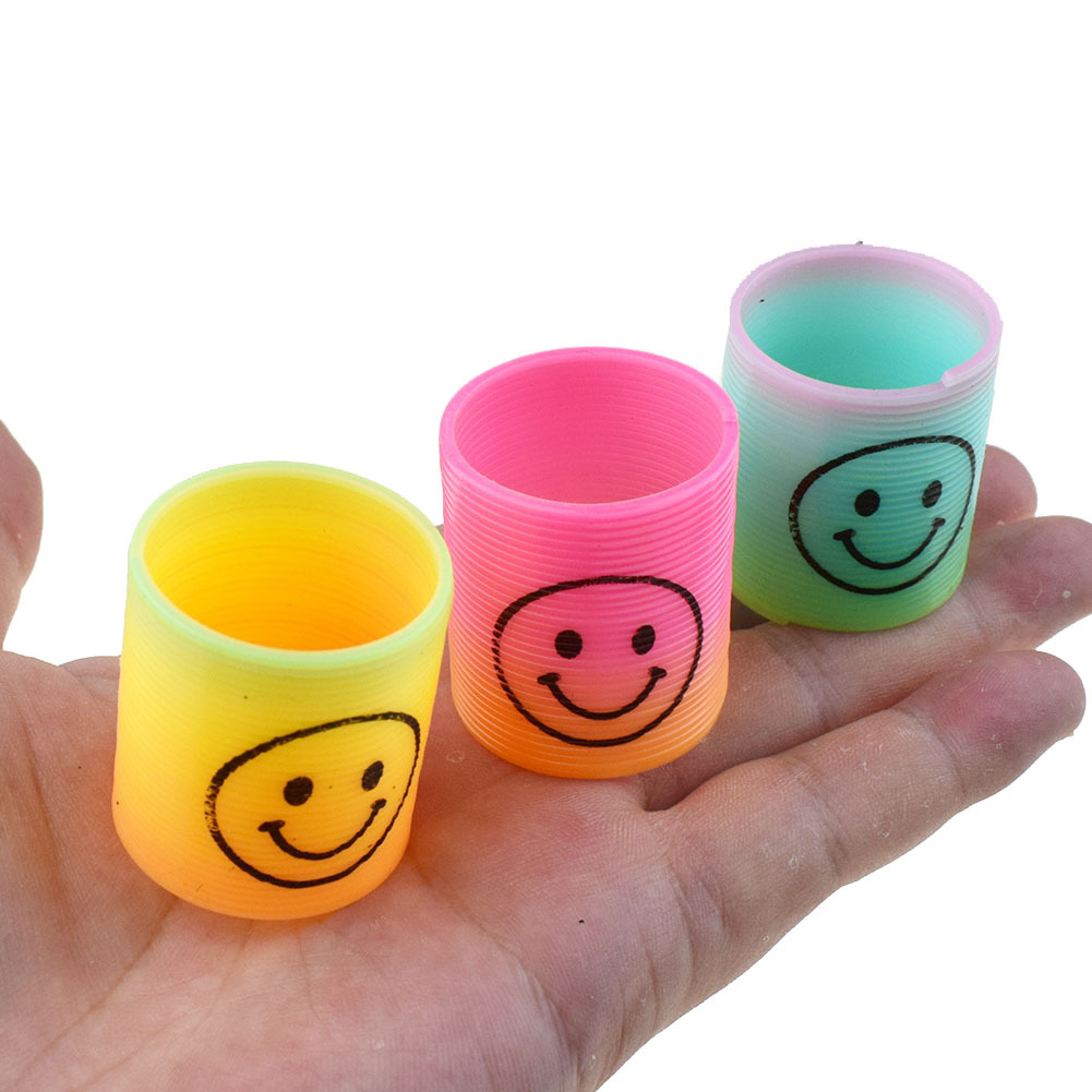 Funny Children's Colorful Spring Coil Rainbow Elastic Force Circle Toy display picture 2