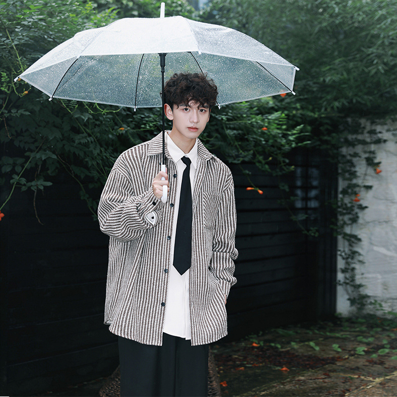 Camisa primavera y otoño 2025 nuevo estilo estilo occidental chico hermosa camisa estilo coreano chaqueta de manga larga chaqueta de hombre