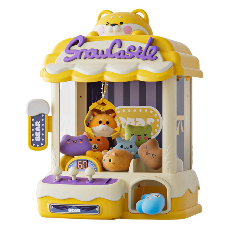 2024 nuevos niños Shiba Inu muñeca atrapando máquina niños y niñas juguete mini clip muñeca huevo torcer máquina regalo de cumpleaños