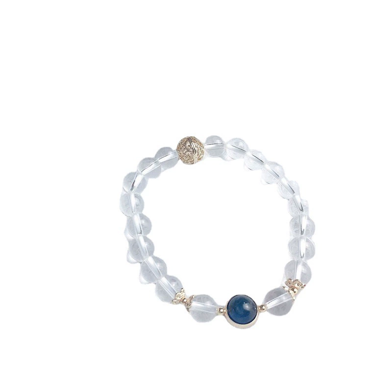 Protective amulet, white brand white crystal, bracelet