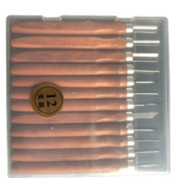 仿红木12件套雕刻刀木工刻字刀手工雕刻刀具木工工具刻画篆刻印章