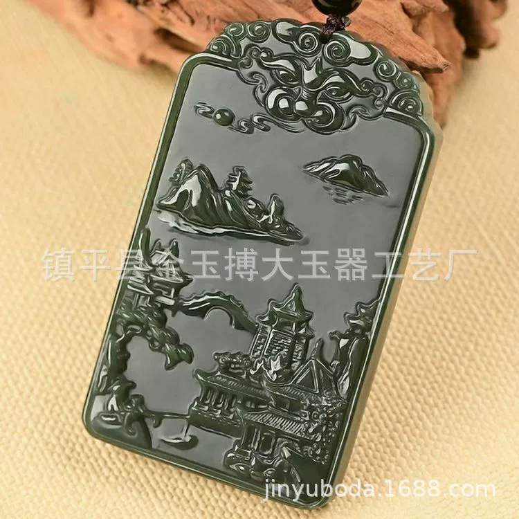 Sansui, pendant jade, wholesale