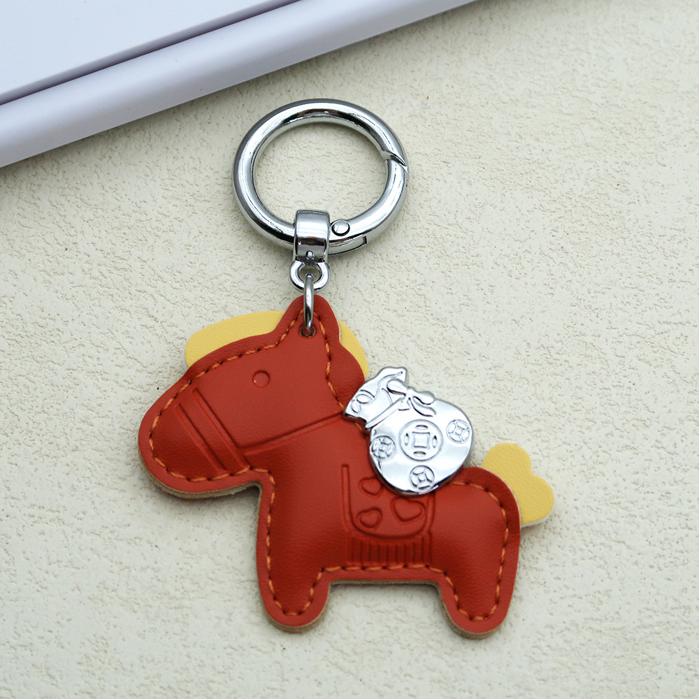 Creative keychain, cartoon pony, pendant