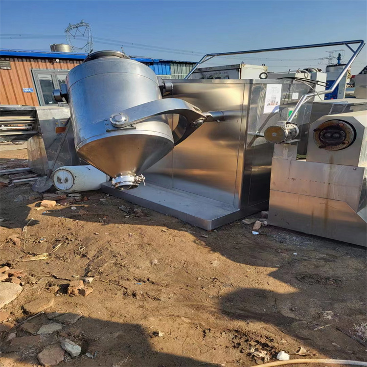 二手运动型三维混合机 立式双螺旋锥形高速搅拌 低粘度粉末颗粒物