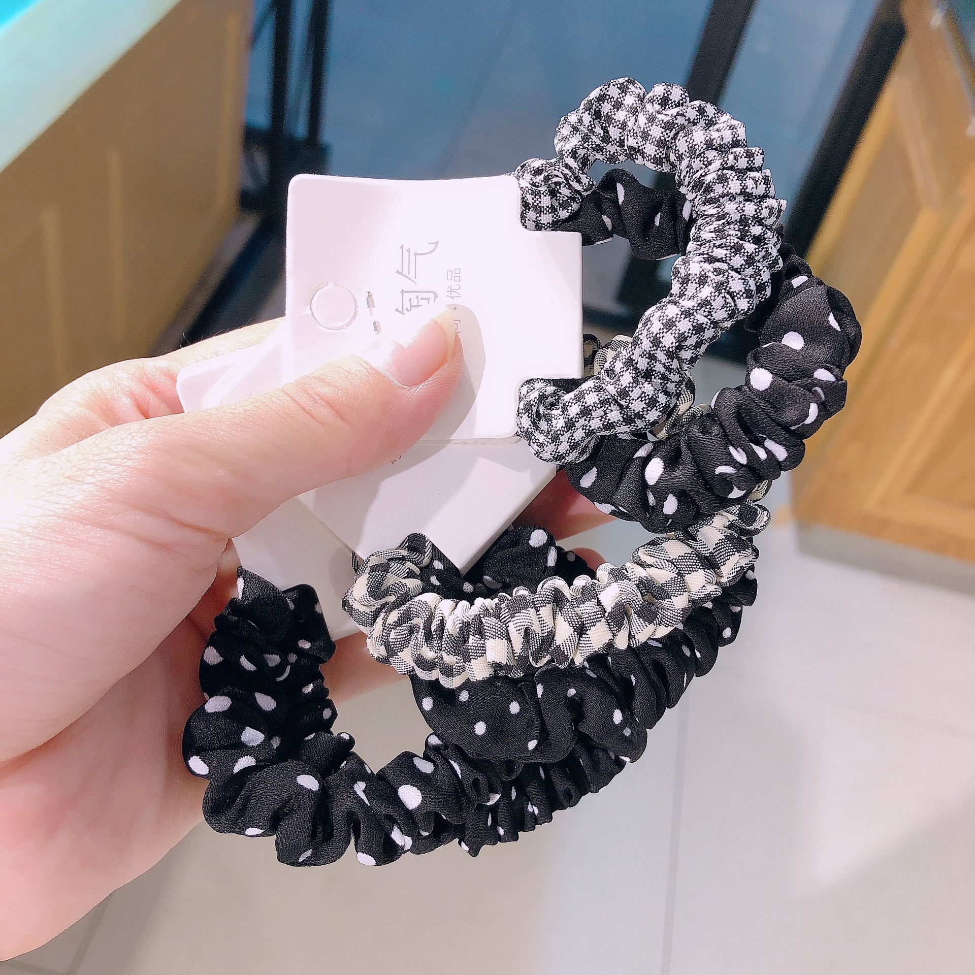 Corea del Sur temperamento simple anillo de intestino delgado cabeza de niña cuerda dulce tocado floral accesorios para el cabello corbata para el cabello de mujer