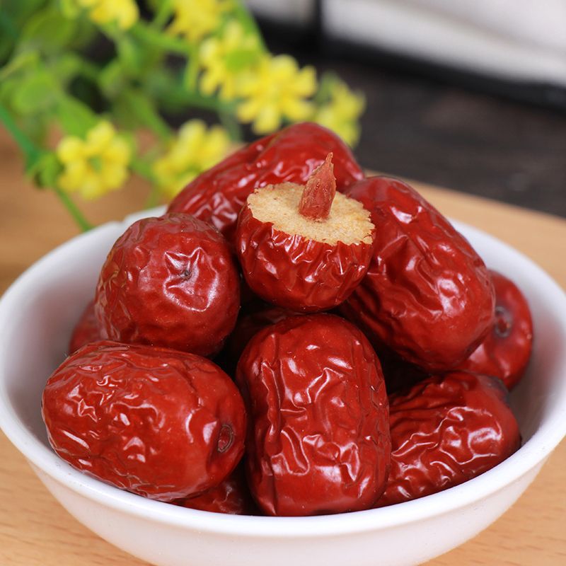 Xinjiang Ruoqiang red dates wholesale 500g new goods washed packaged rice dumplings jujube porridge soup jujube snack red