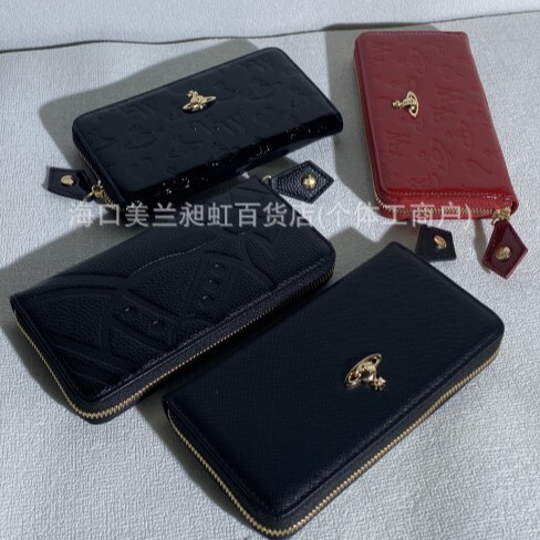 Special Offer 2025 New Style Queen Mother Saturn Long Wallet Card Holder Coin Purse Men's and Women's Wallet Multi-Card Slot Gift