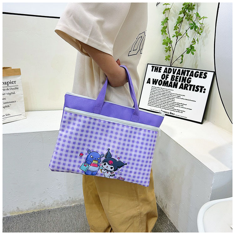 The new Spring 2024 Stardelo minimalist cartoon large-capacity student handbag, study materials and tutorial bag undefined